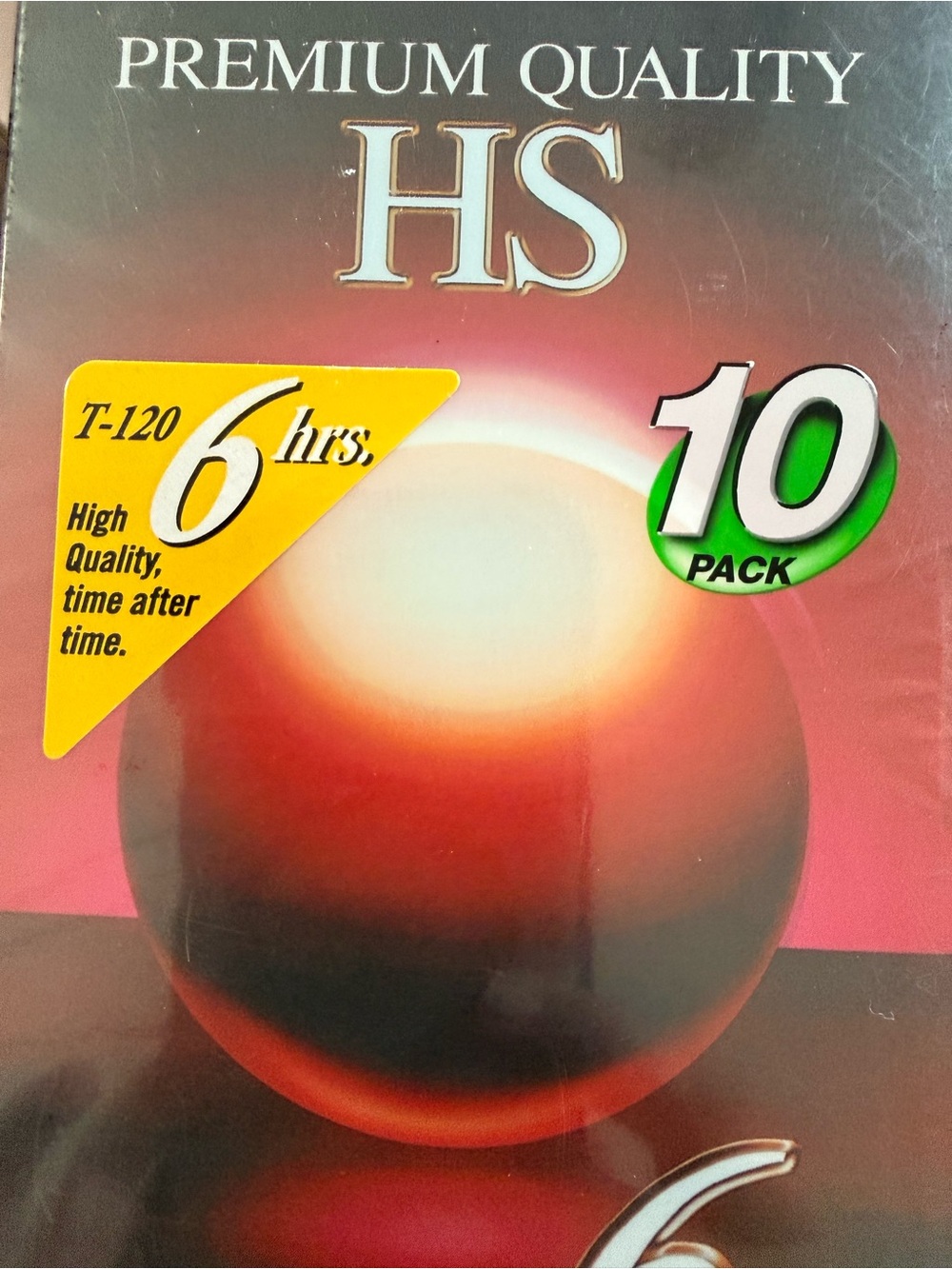 TDK T-120HS Premium Quality VHS 6hrs -  11 cassette (Pack of 10) sealed